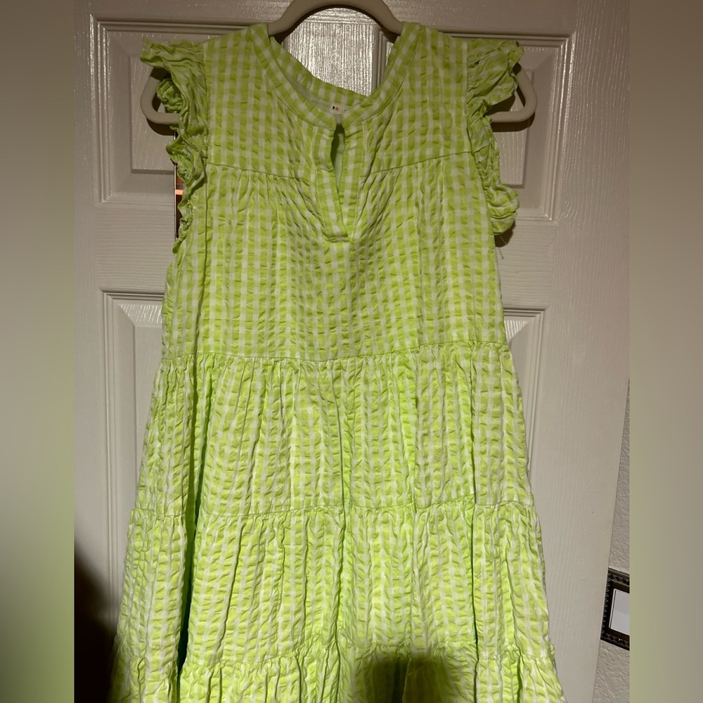 Roller Rabbit lime green sundress